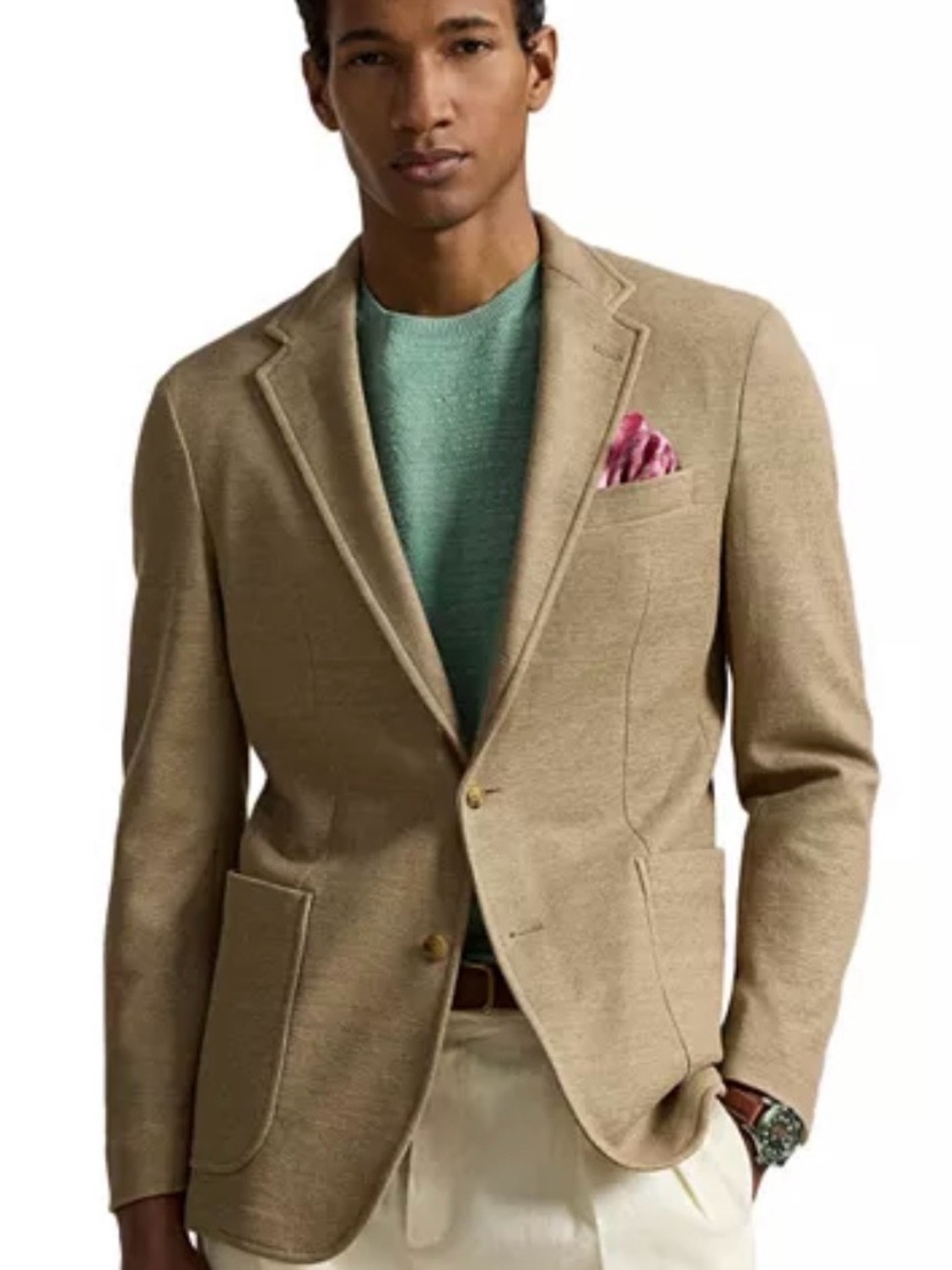 Polo Ralph Lauren Soft Tailored Fit Knit Linen Jacket